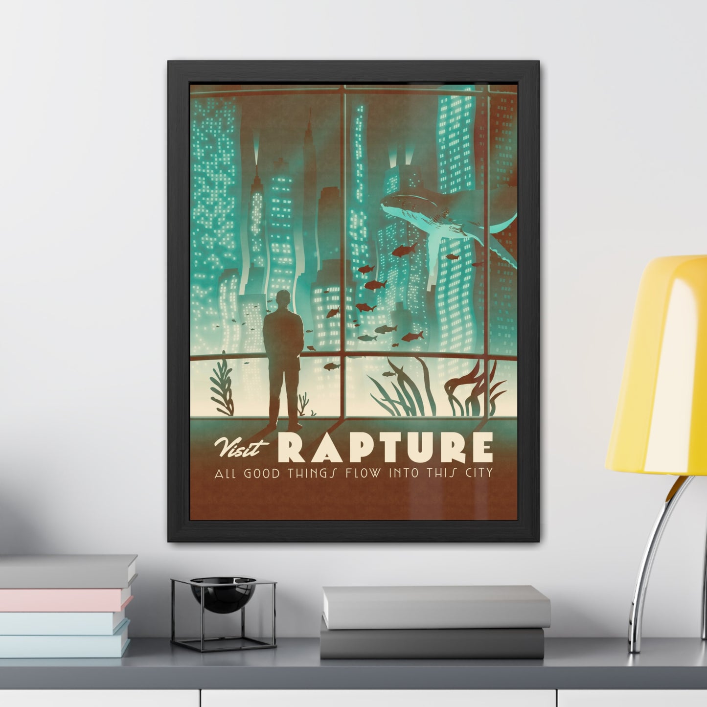 Visit Rapture Travel Poster (Framed)