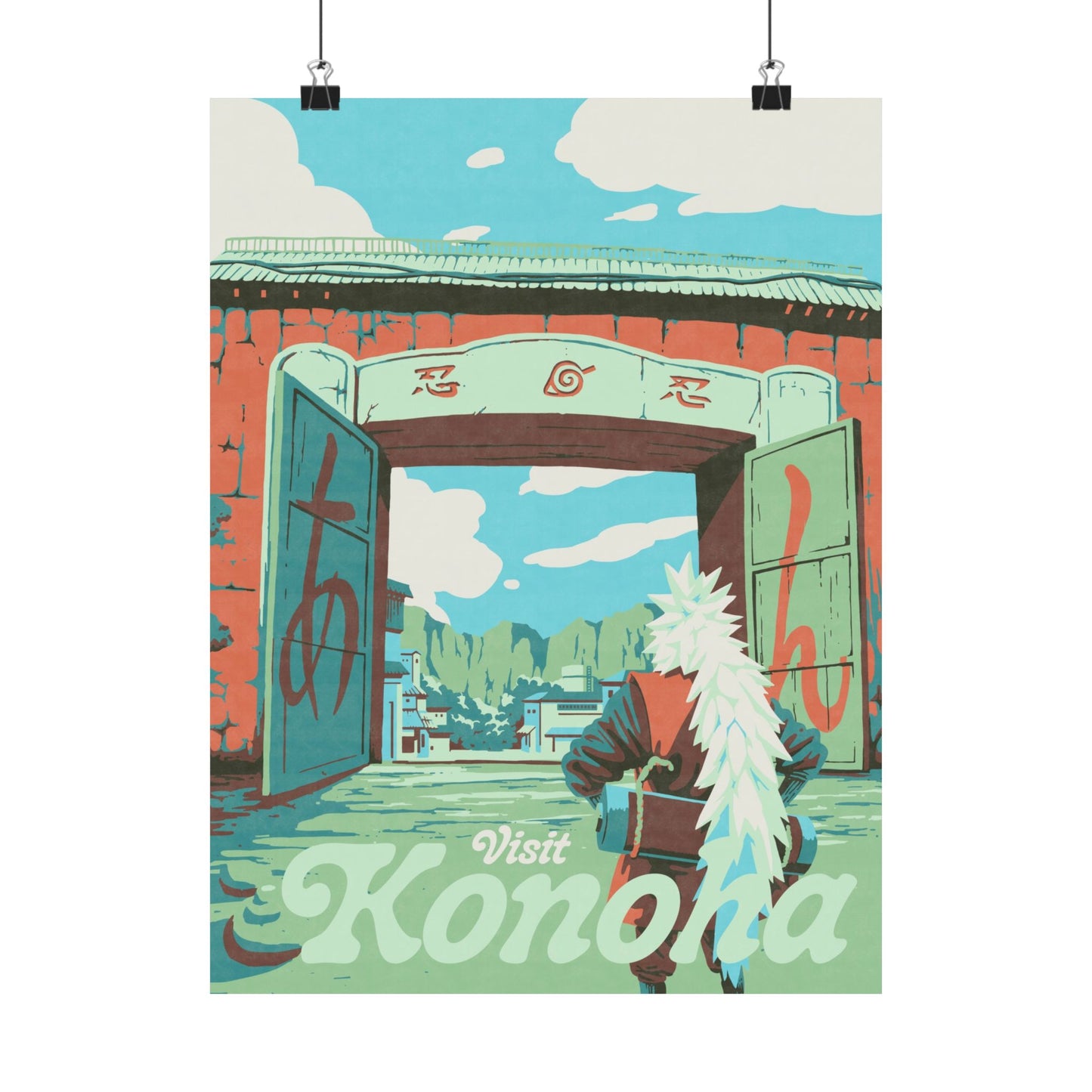 Visit Konoha Travel Poster
