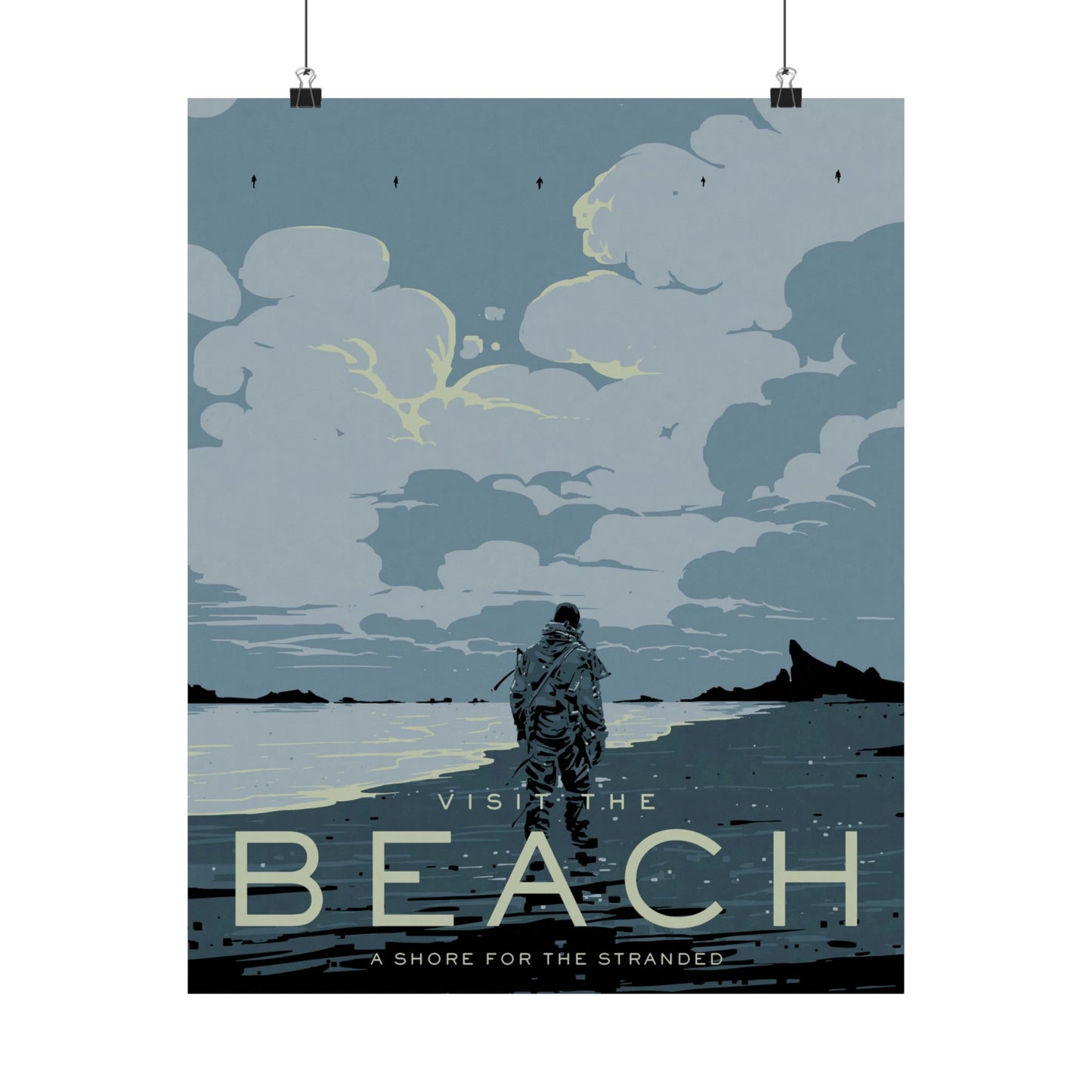 Visit The Beach Travel Poster