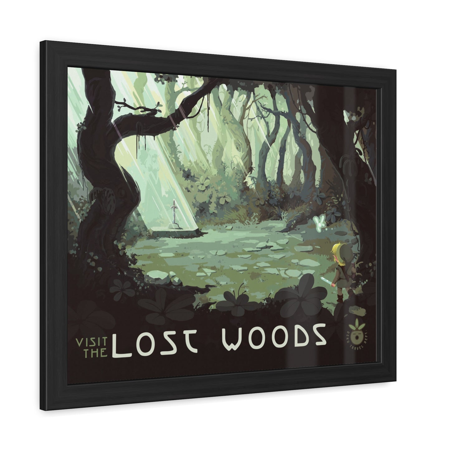 Visit Lost Woods Travel Poster (Framed)
