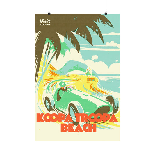 Visit Kart Beach Travel Poster