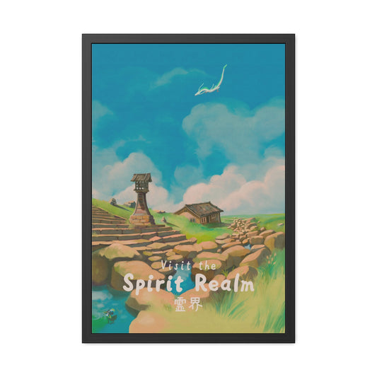 Visit Spirit Realm Travel Poster (Framed)