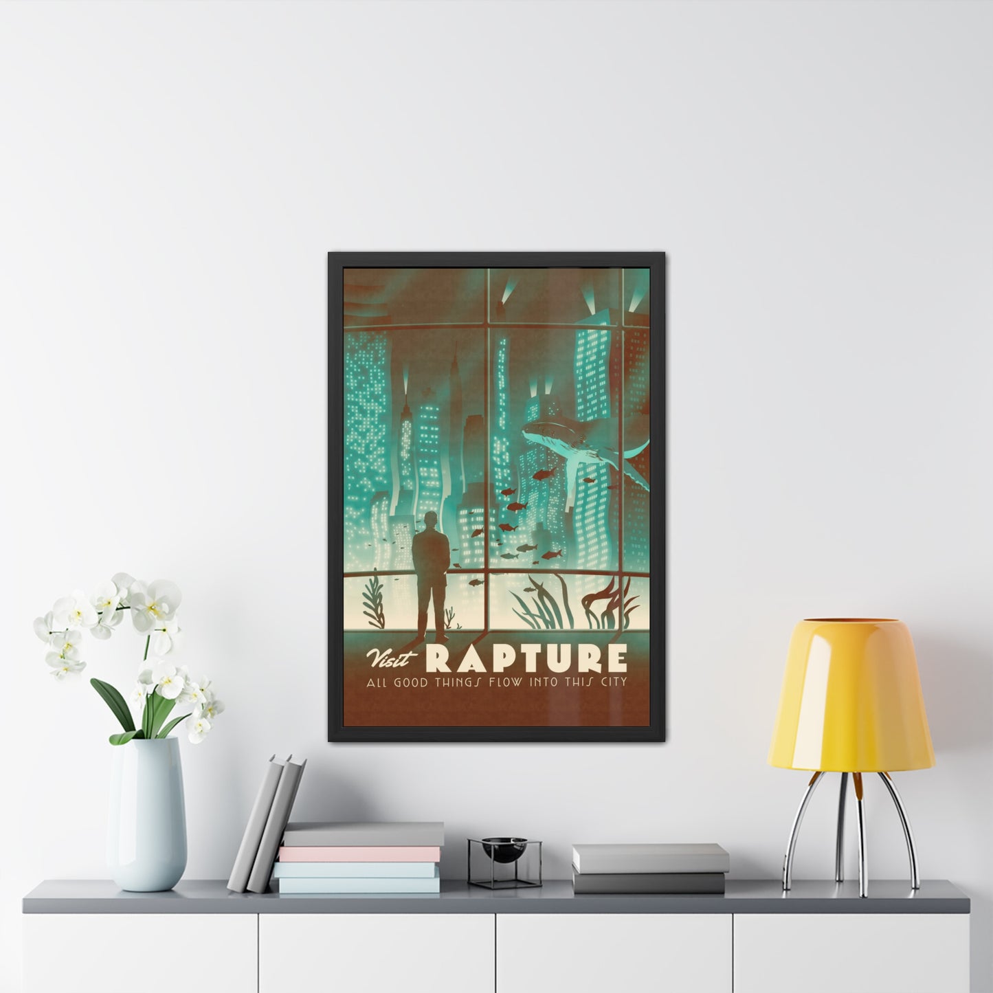 Visit Rapture Travel Poster (Framed)