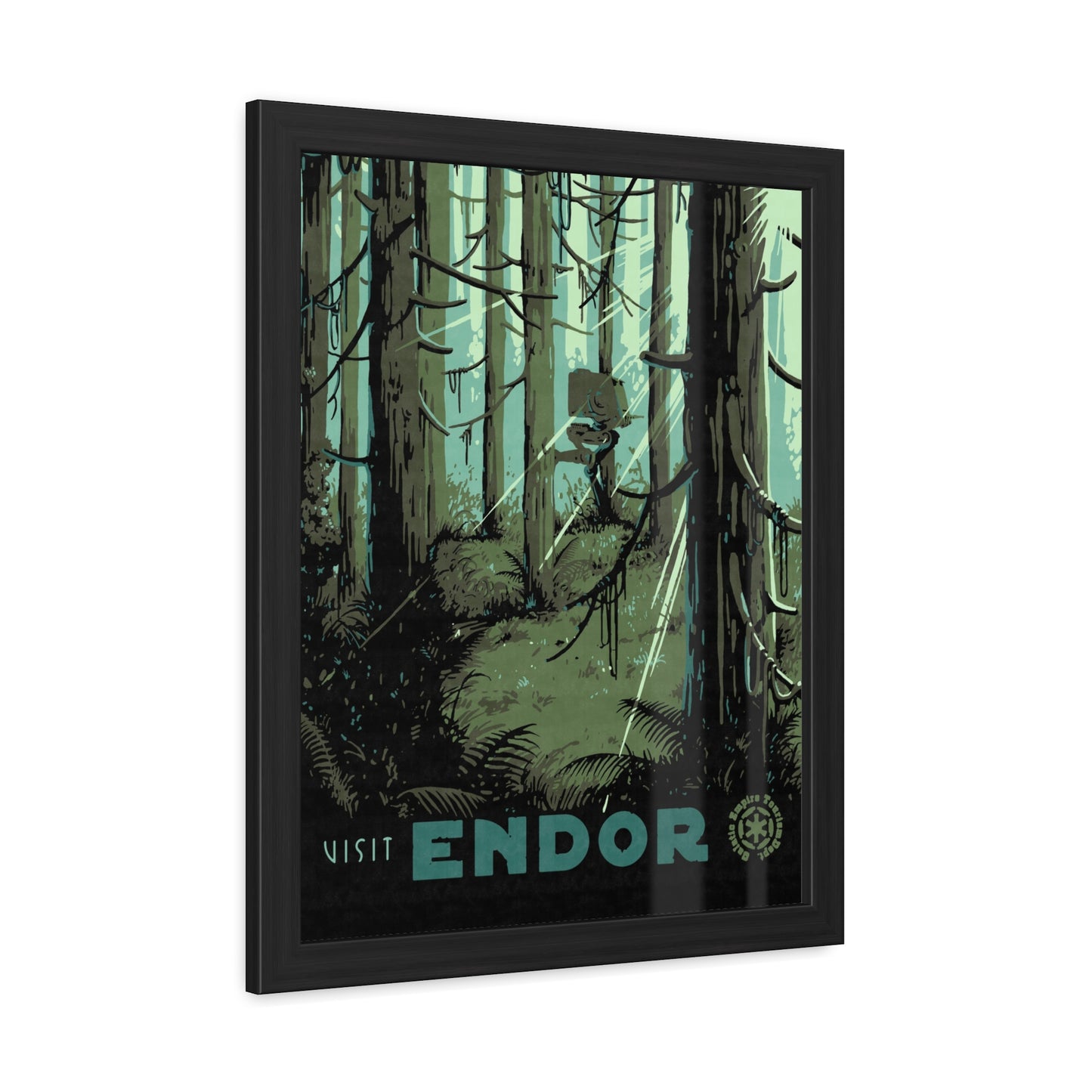 Visit Endor Travel Poster (Framed)