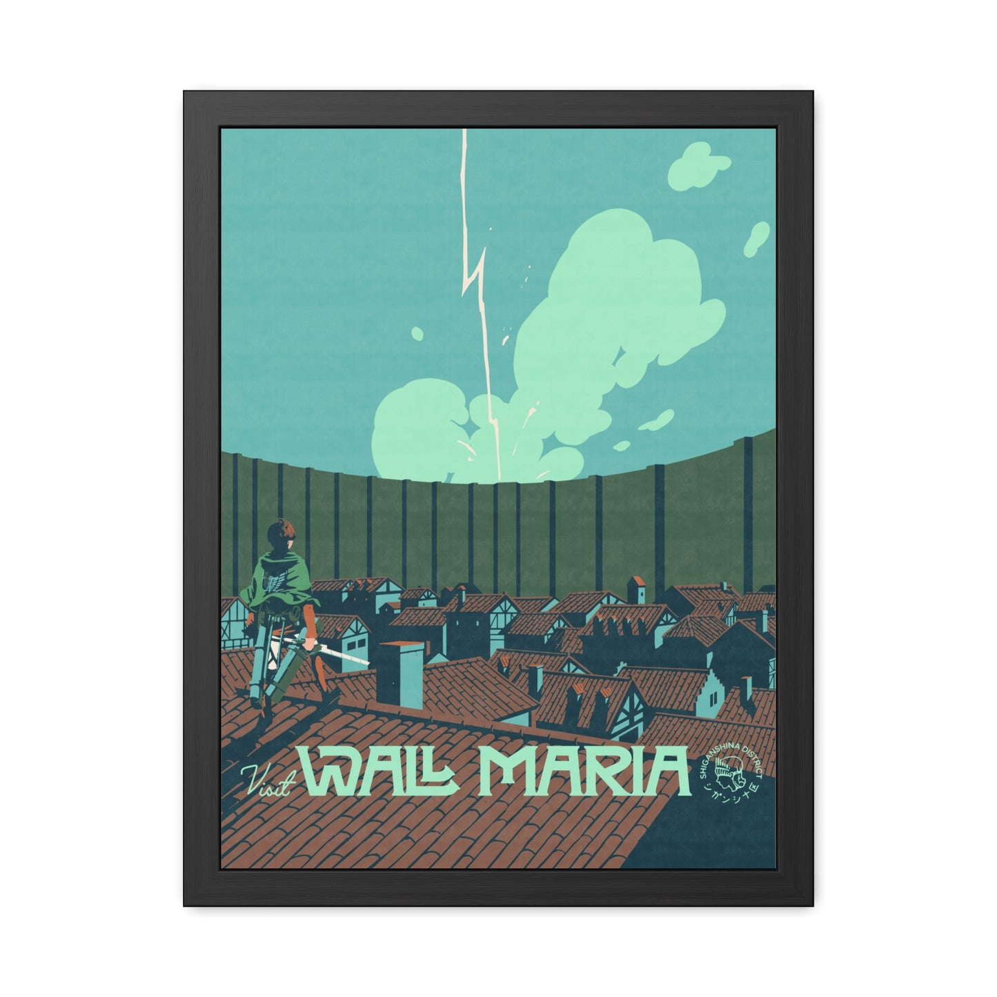 Visit Wall Maria Travel Poster (Framed)