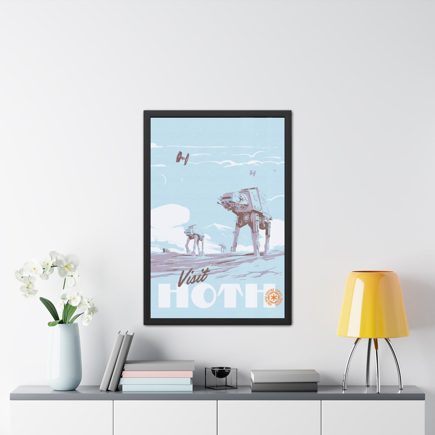Visit Hoth Travel Poster (Framed)