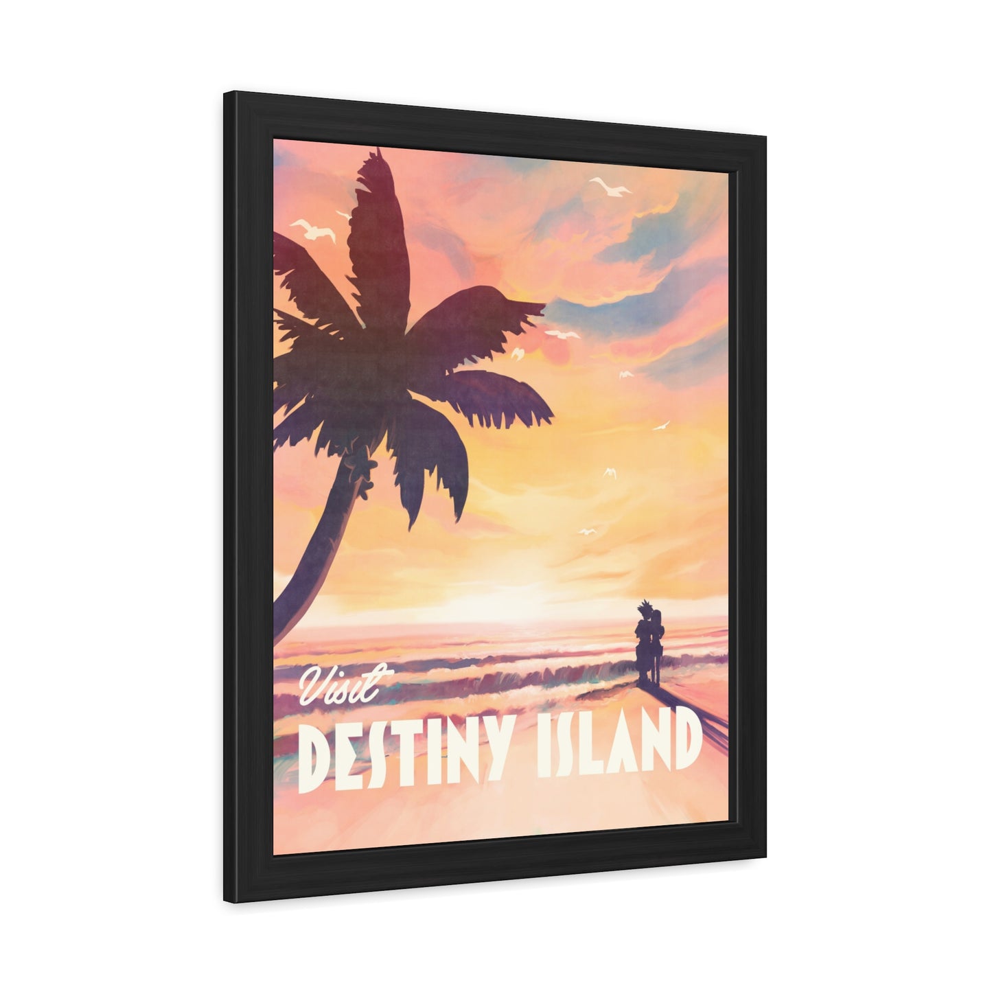 Visit Destiny Island Travel Poster (Framed)