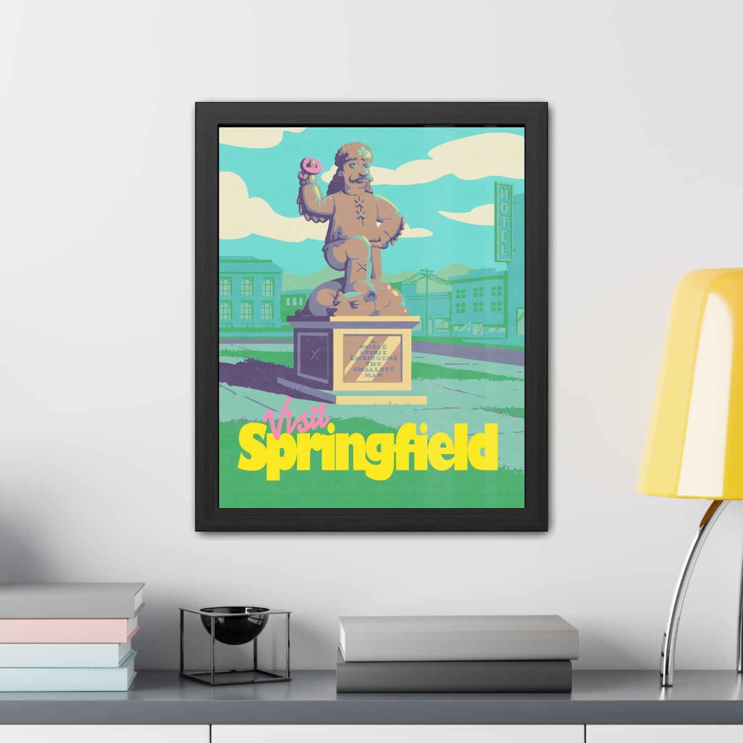 Visit Springfield Travel Poster (Framed)