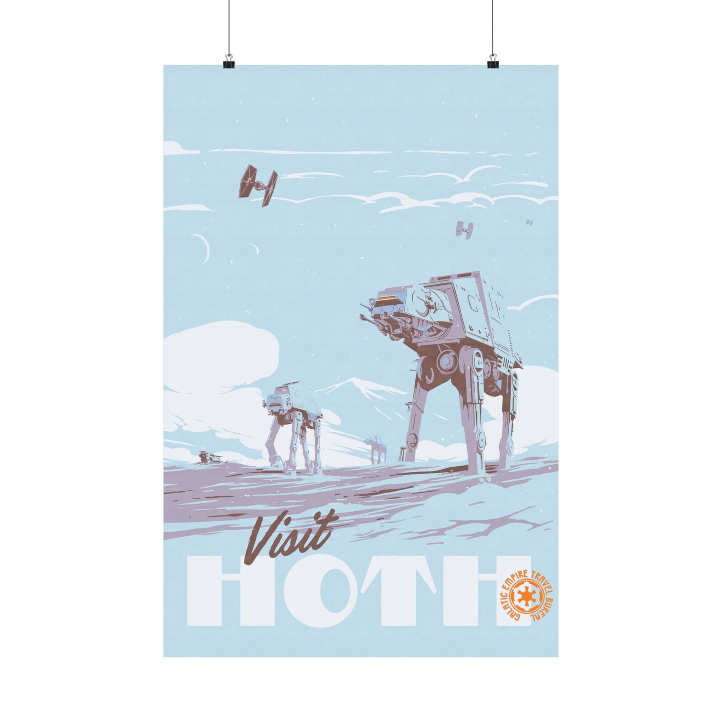 Visit Hoth Travel Poster