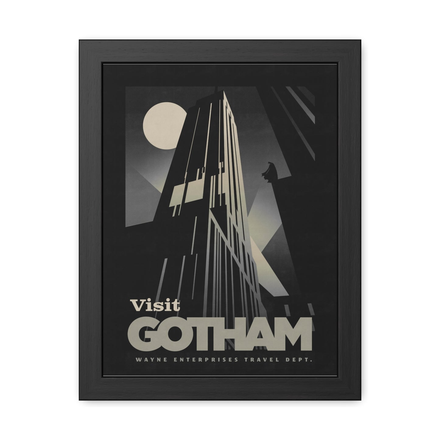 Visit Gotham Travel Poster (Framed)