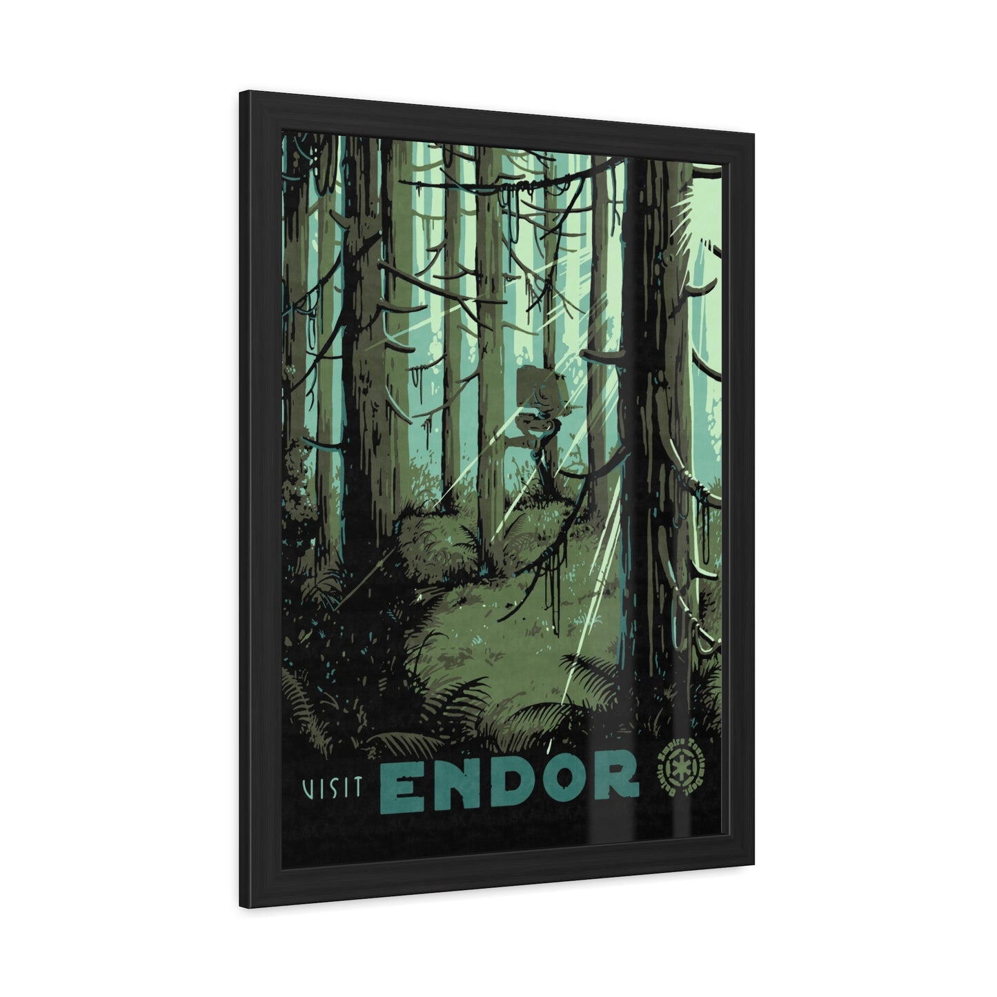 Visit Endor Travel Poster (Framed)