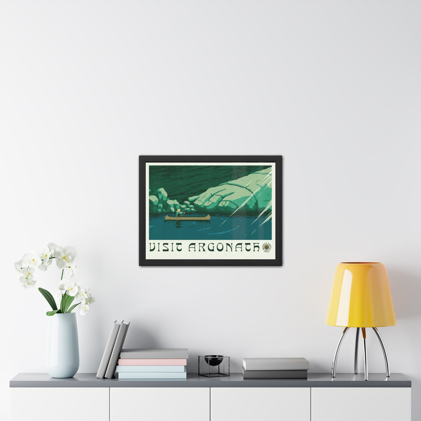 Visit Argonath Travel Poster (Framed)