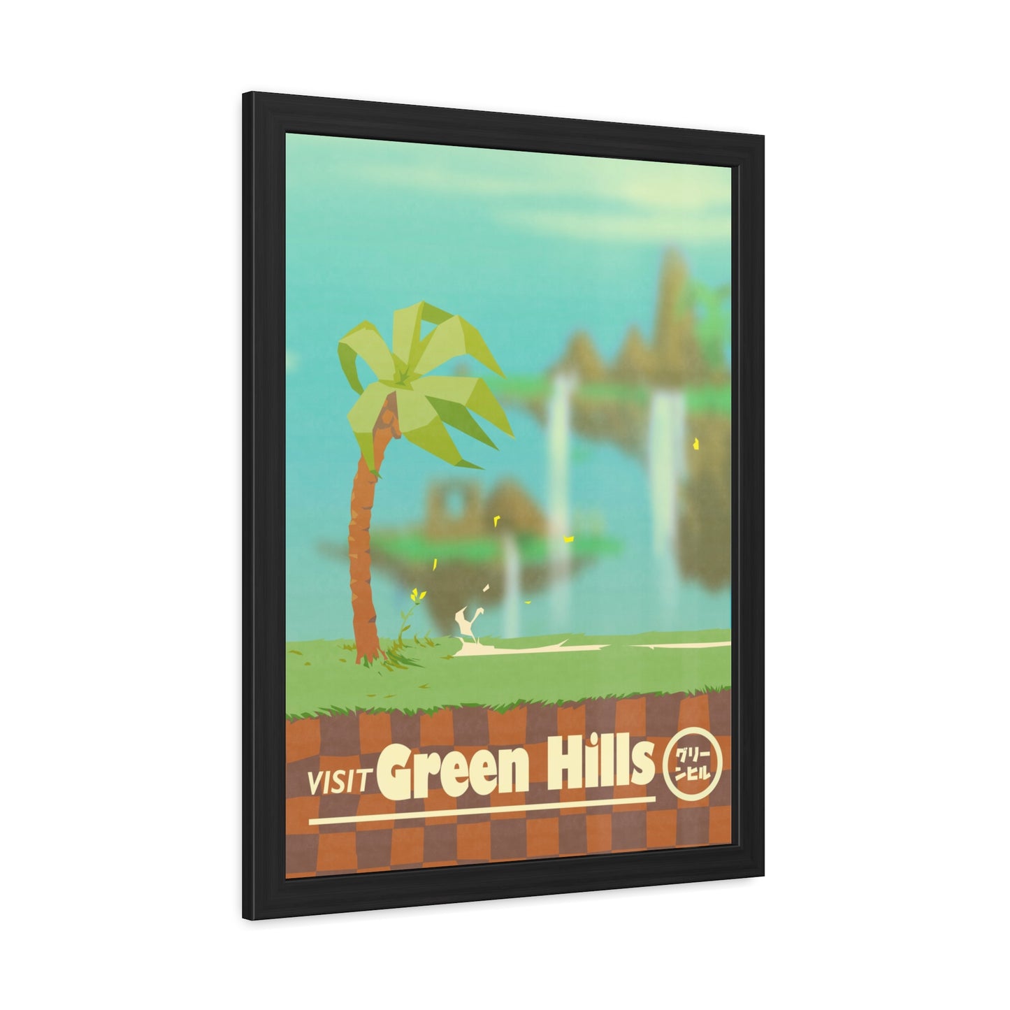 Visit Green Hills Travel Poster (Framed)