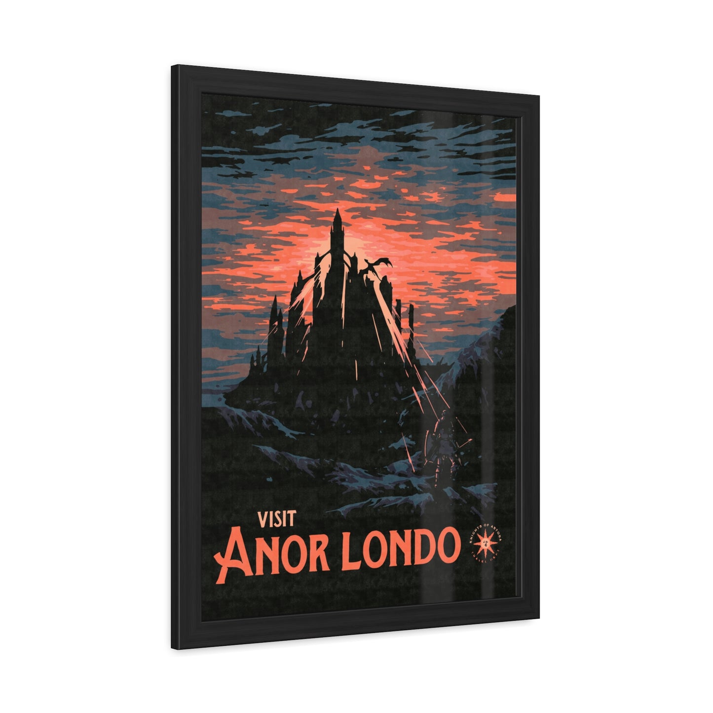 Visit Anor Londo Travel Poster (Framed)