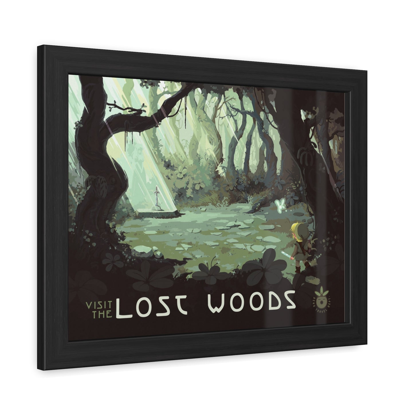 Visit Lost Woods Travel Poster (Framed)