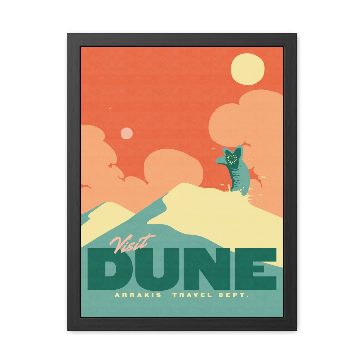 Visit Dune Travel Poster (Framed)