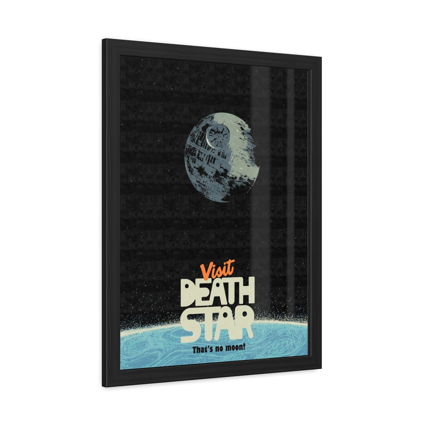 Visit Death Star Travel Poster (Framed)