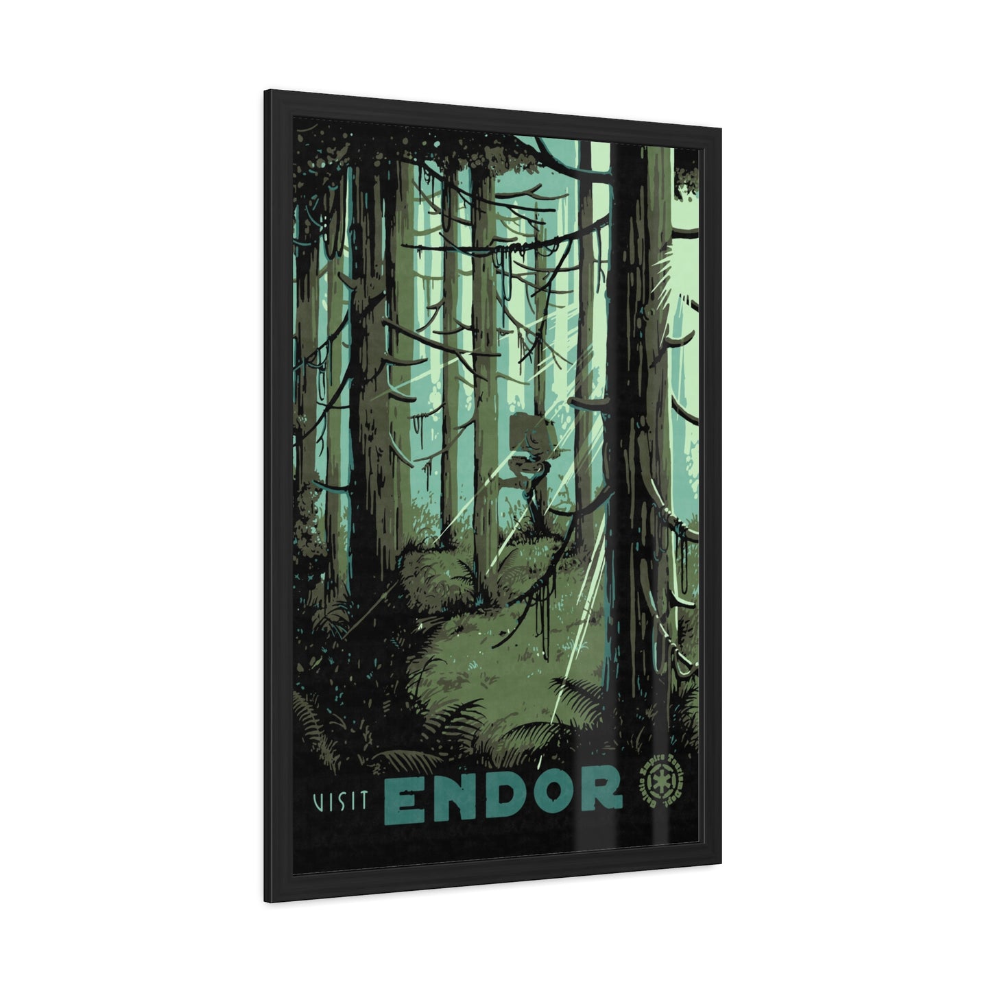 Visit Endor Travel Poster (Framed)