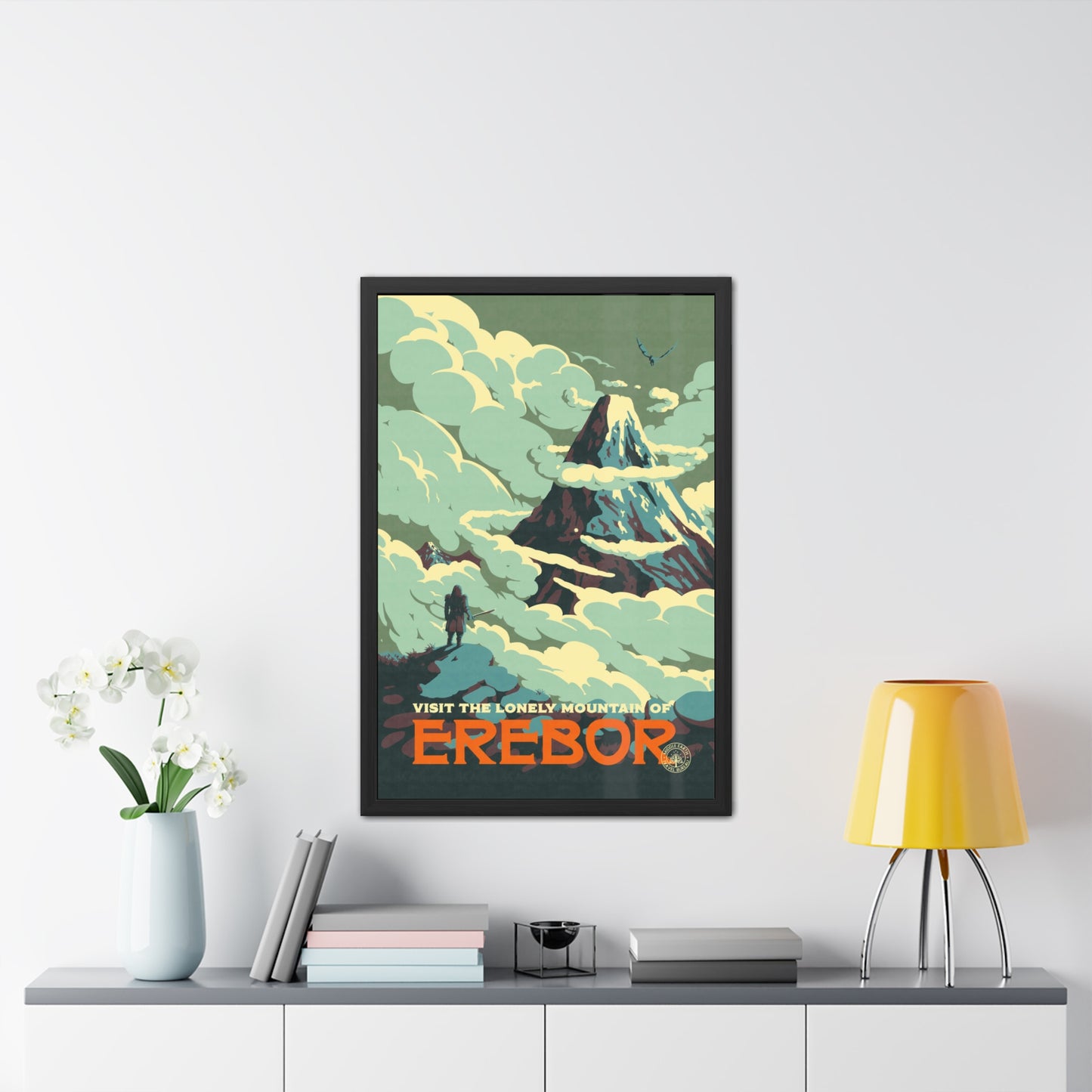 Visit Erebor Travel Poster (Framed)