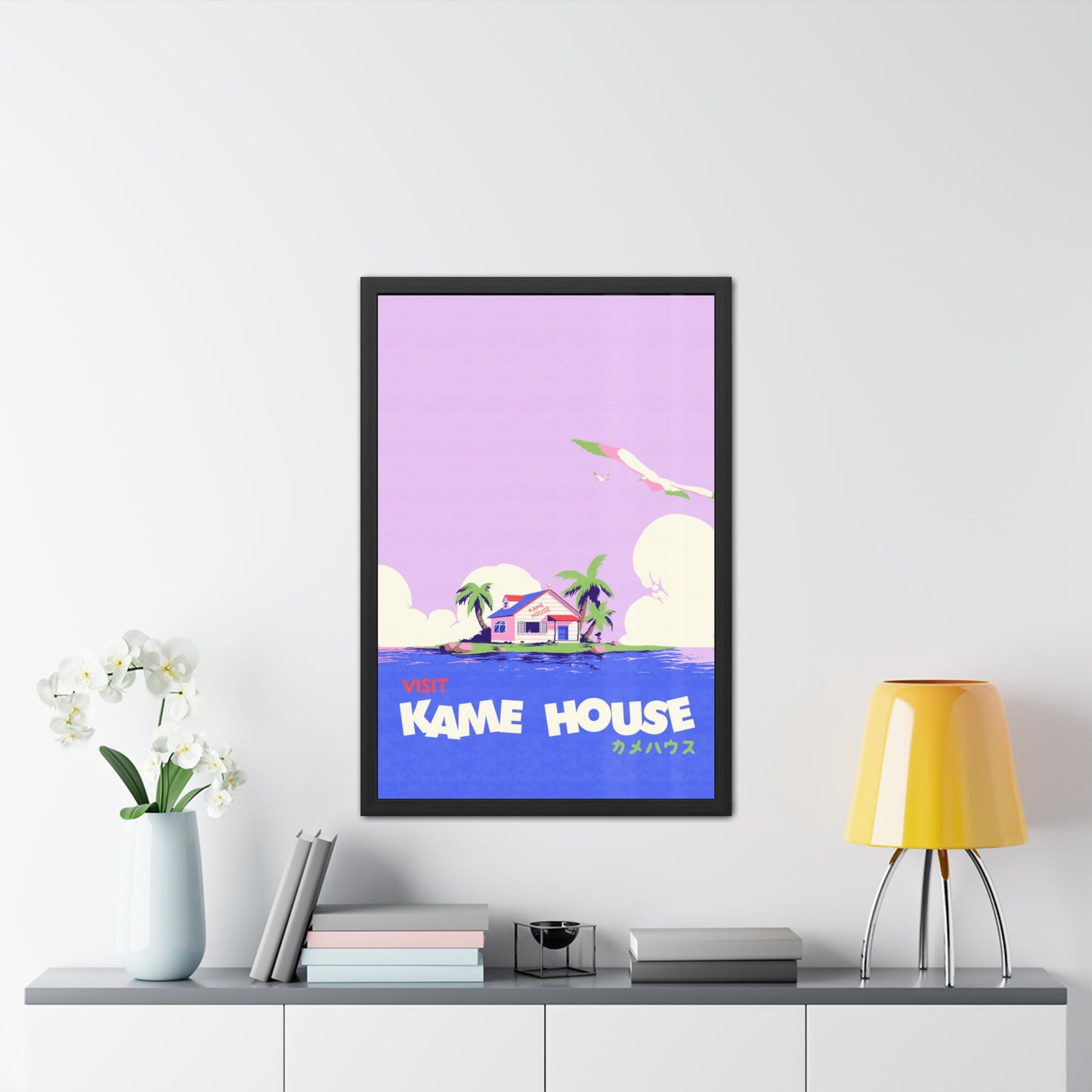 Visit Kame House Travel Poster (Framed)