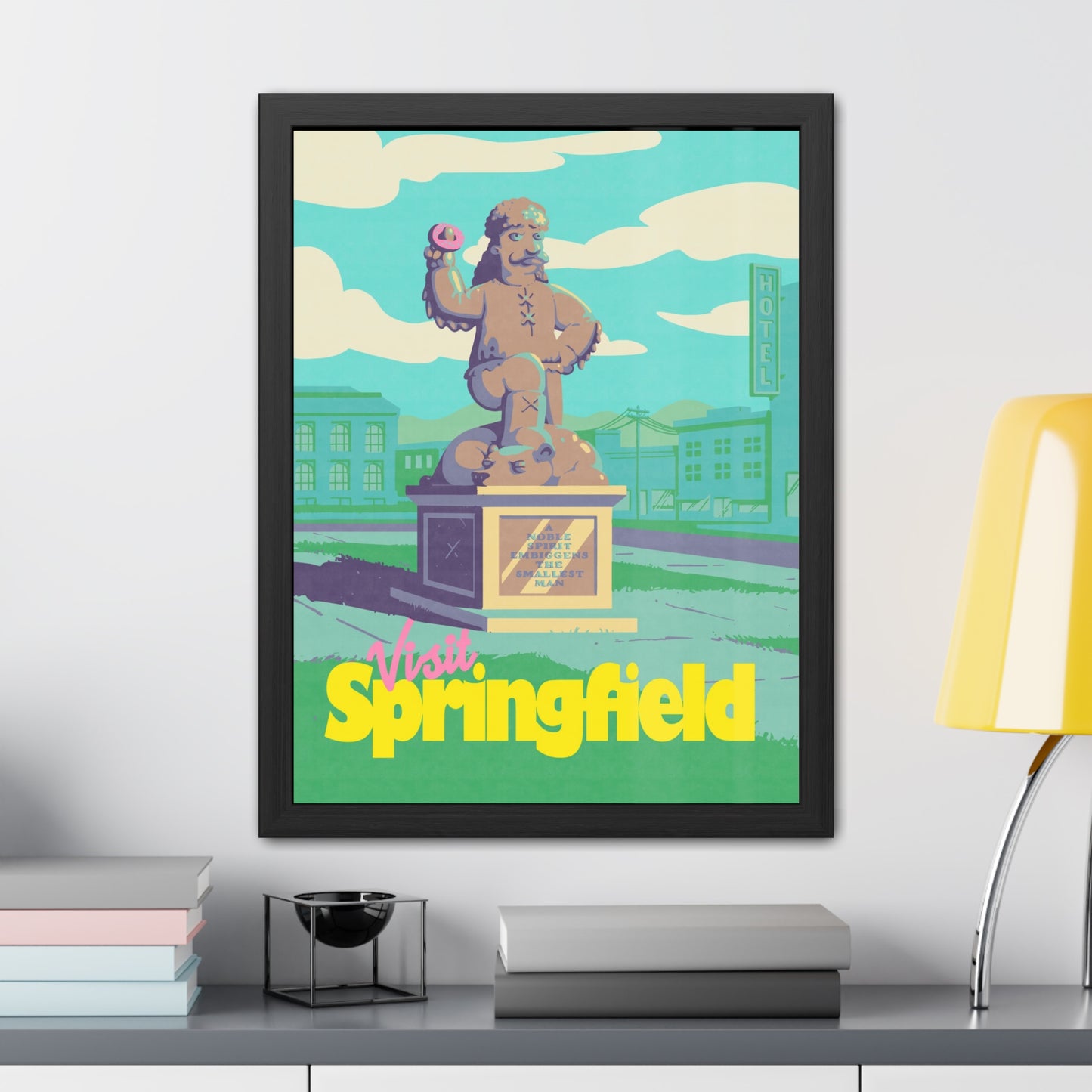Visit Springfield Travel Poster (Framed)