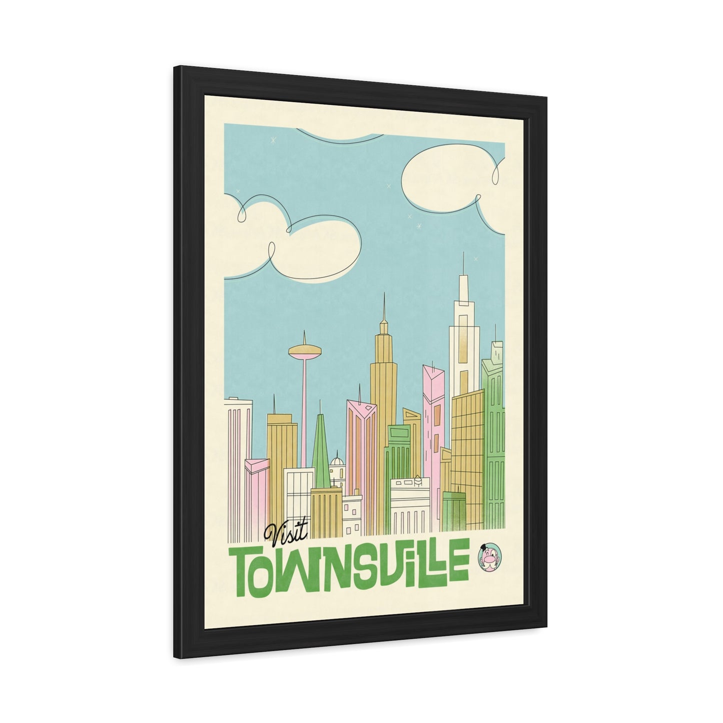 Visit Townsville Travel Poster (Framed)