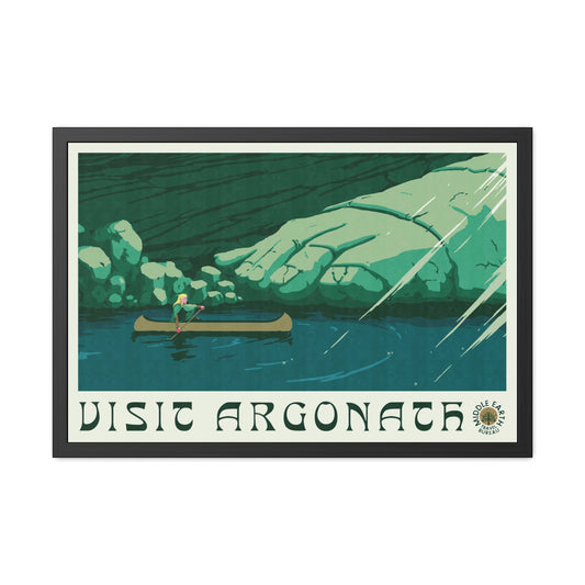 Visit Argonath Travel Poster (Framed)