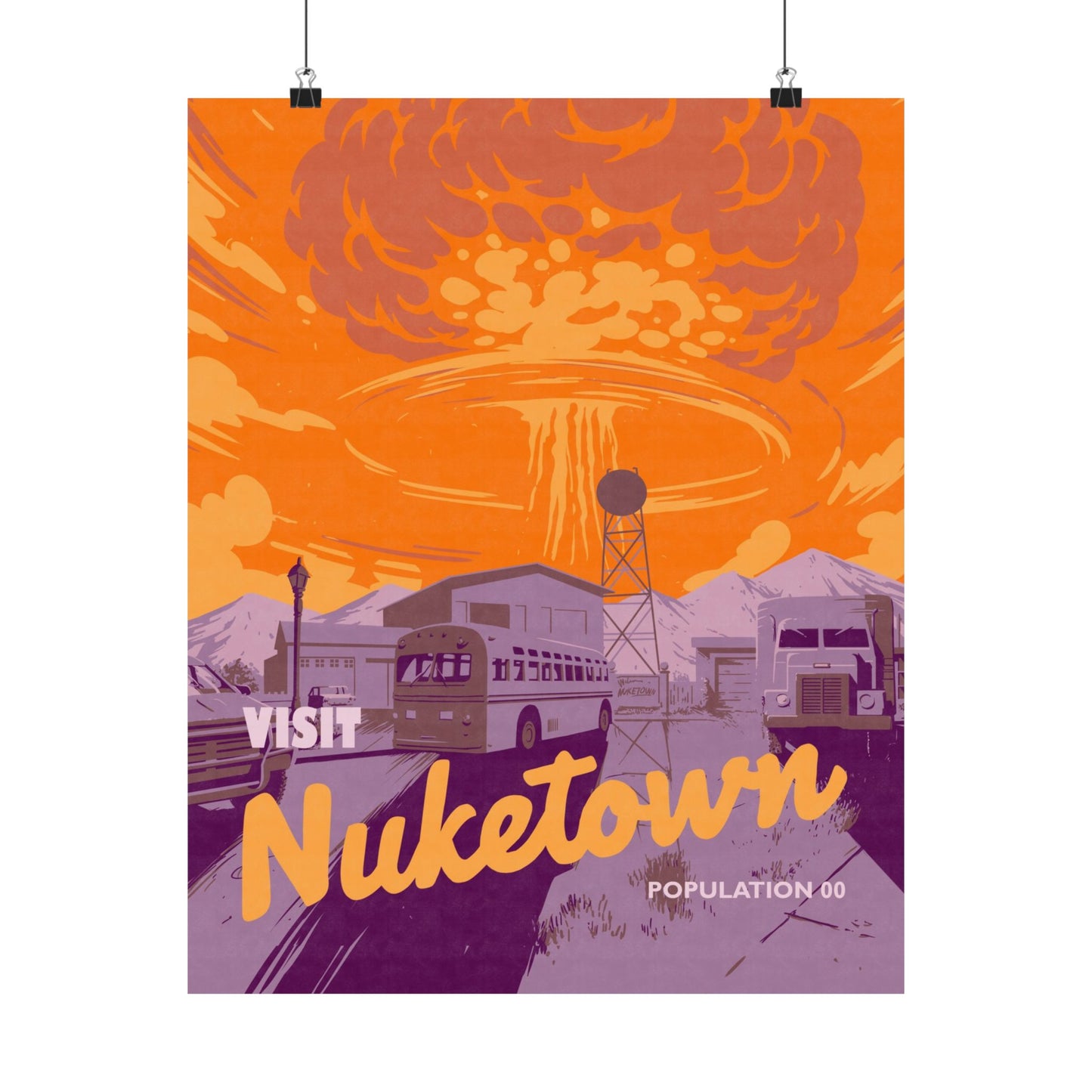 Visit Nuketown Travel Poster