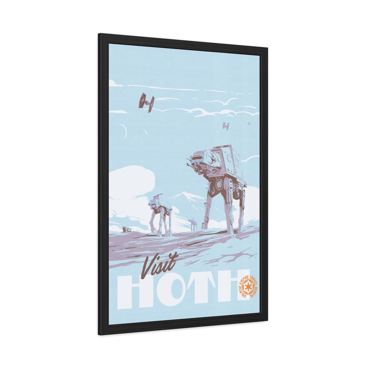 Visit Hoth Travel Poster (Framed)