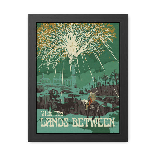 Visit The Lands Between Travel Poster (Framed)