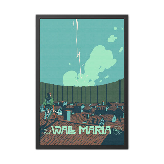 Visit Wall Maria Travel Poster (Framed)