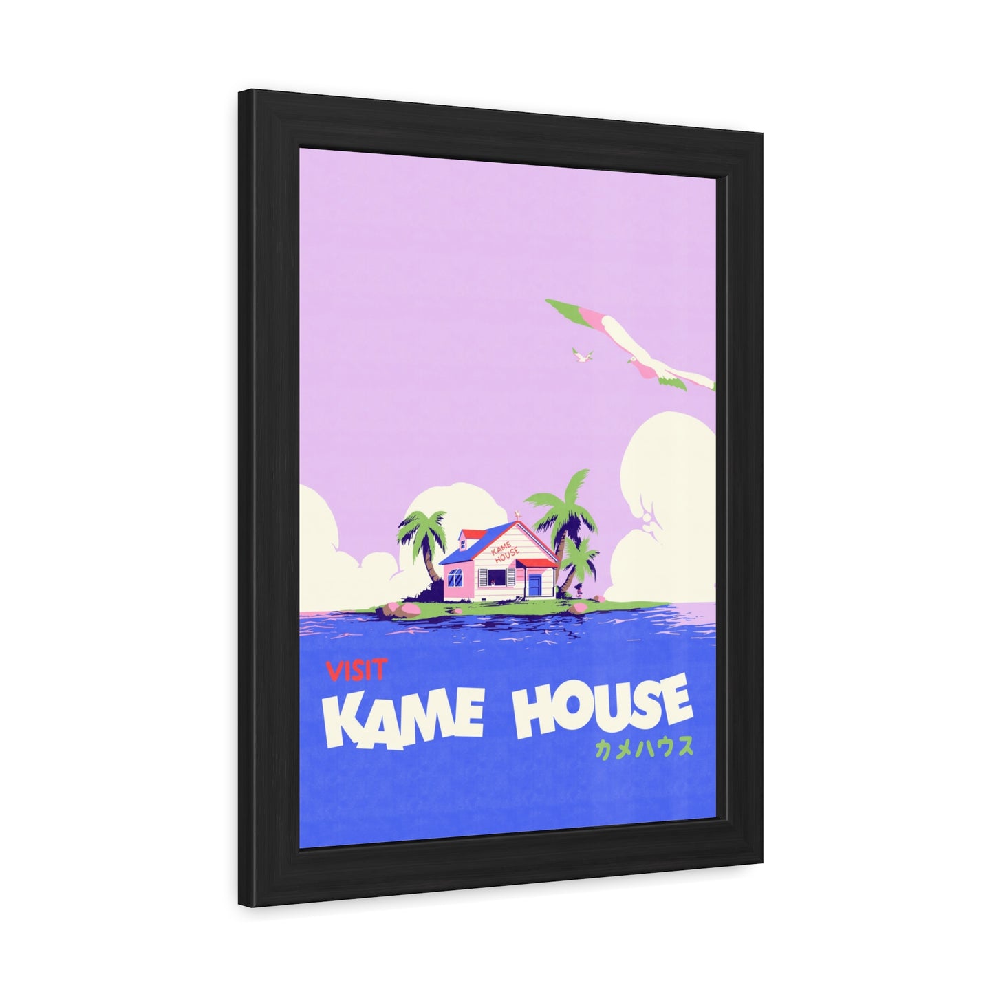 Visit Kame House Travel Poster (Framed)