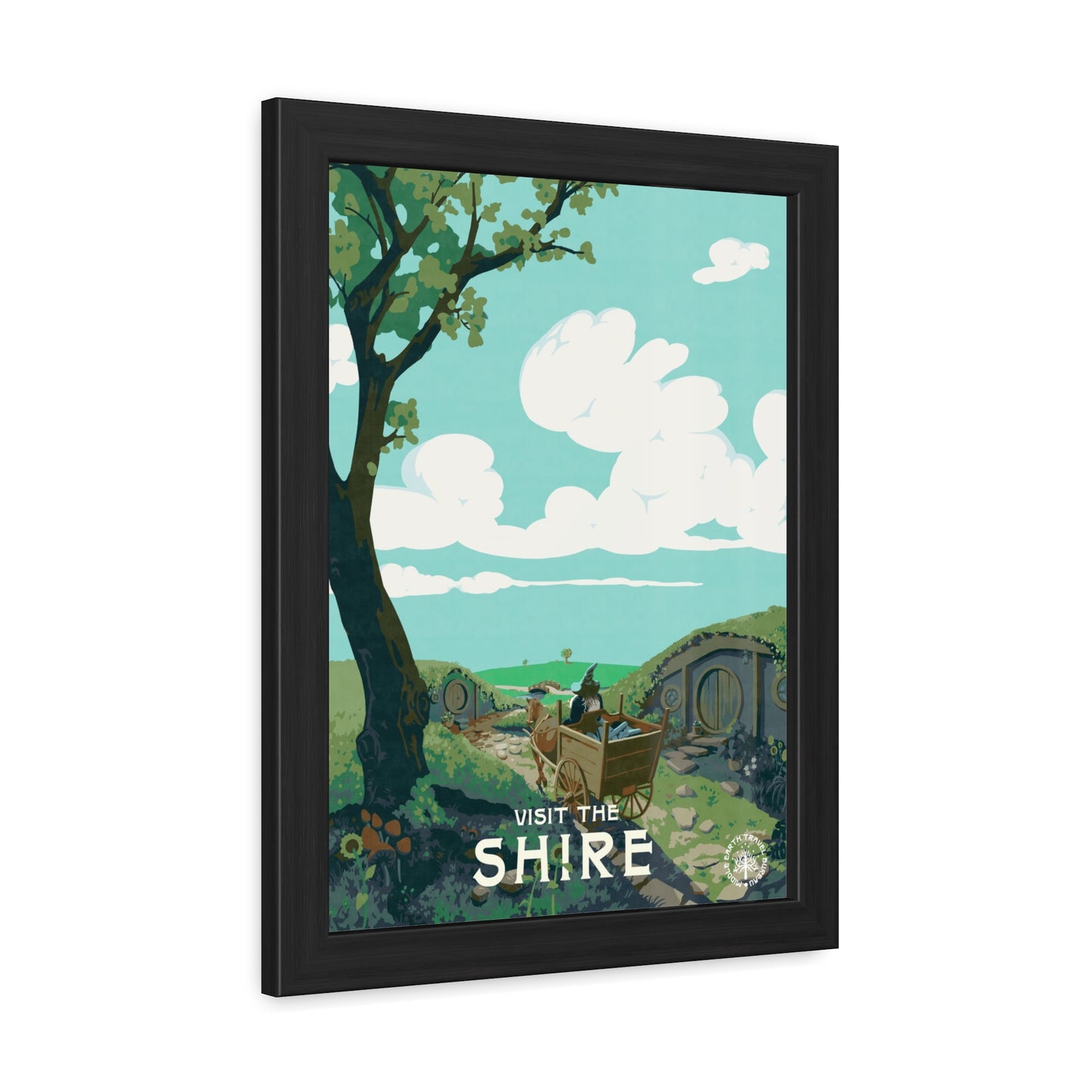 Visit The Shire Travel Poster (Framed)