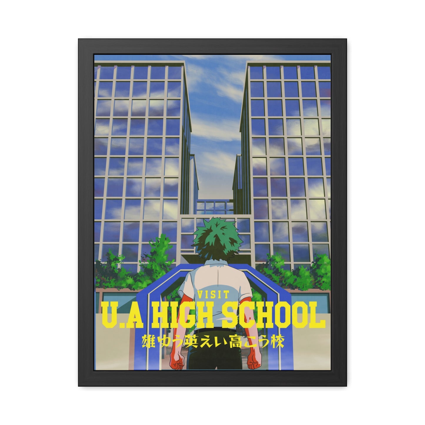 Visit UA High School Travel Poster (Framed)