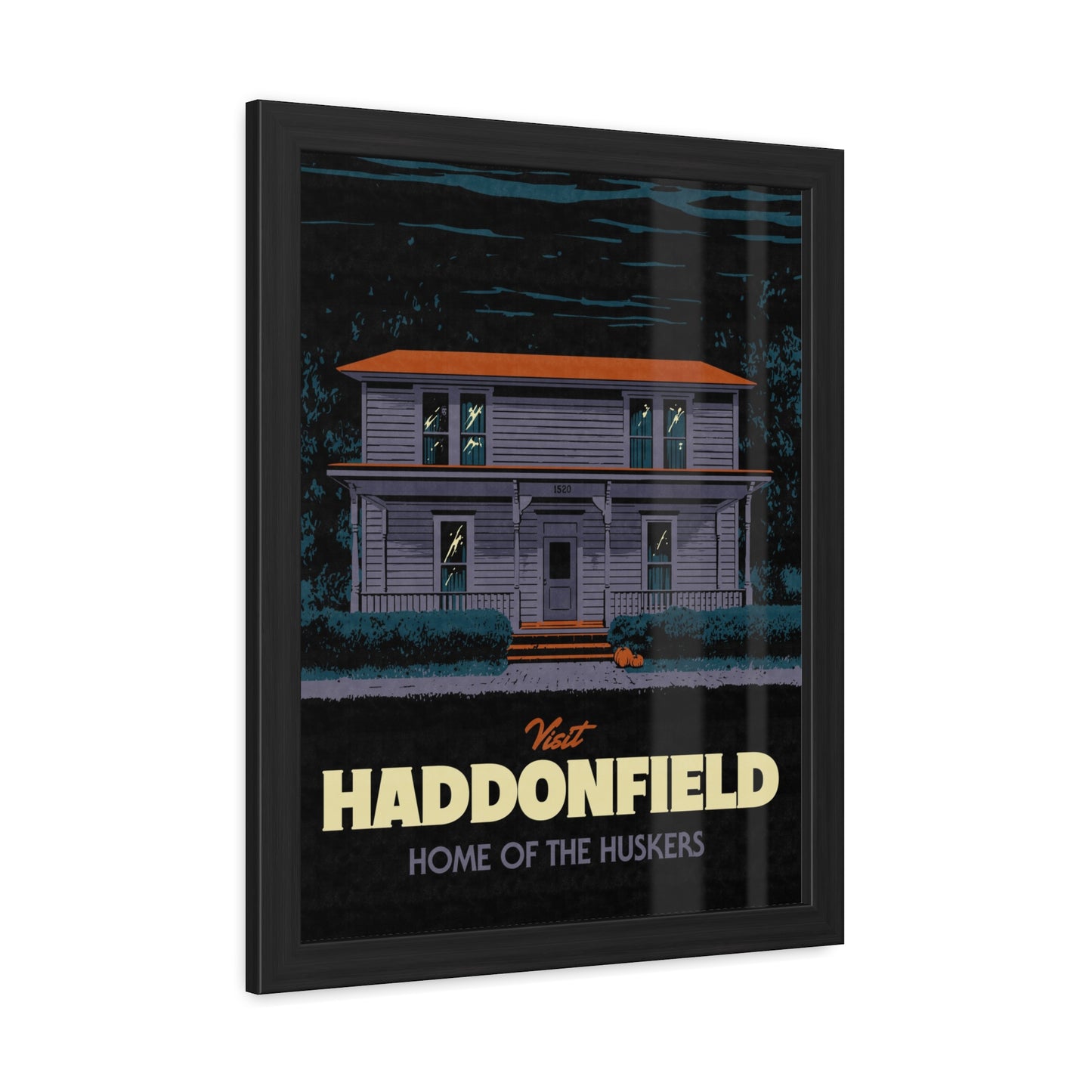 Visit Haddonfield Travel Poster (Framed)
