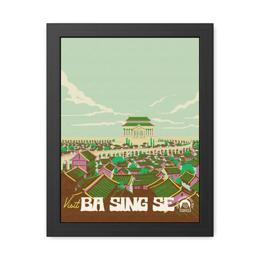 Visit Ba Sing Se Travel Poster (Framed)
