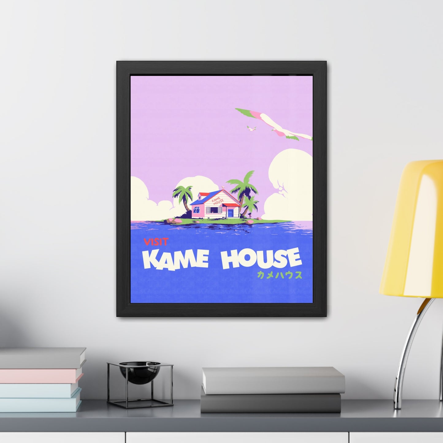 Visit Kame House Travel Poster (Framed)