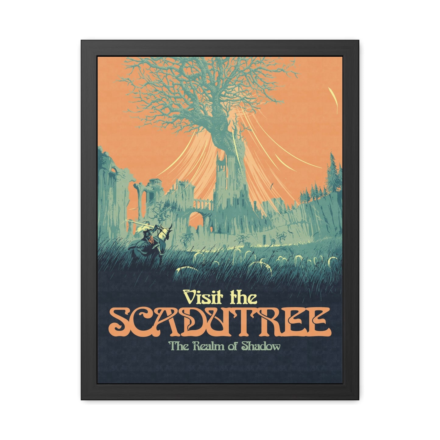 Visit The Scadutree Travel Poster (Framed)