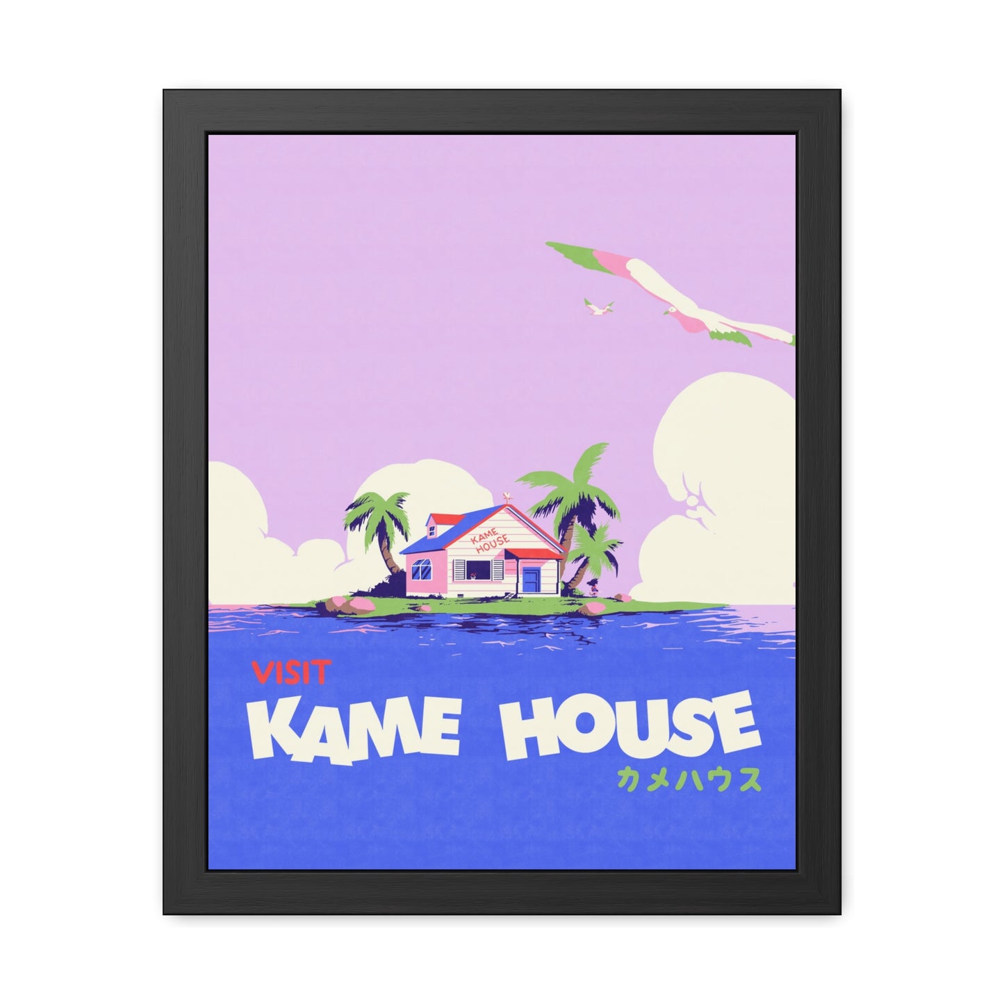 Visit Kame House Travel Poster (Framed)