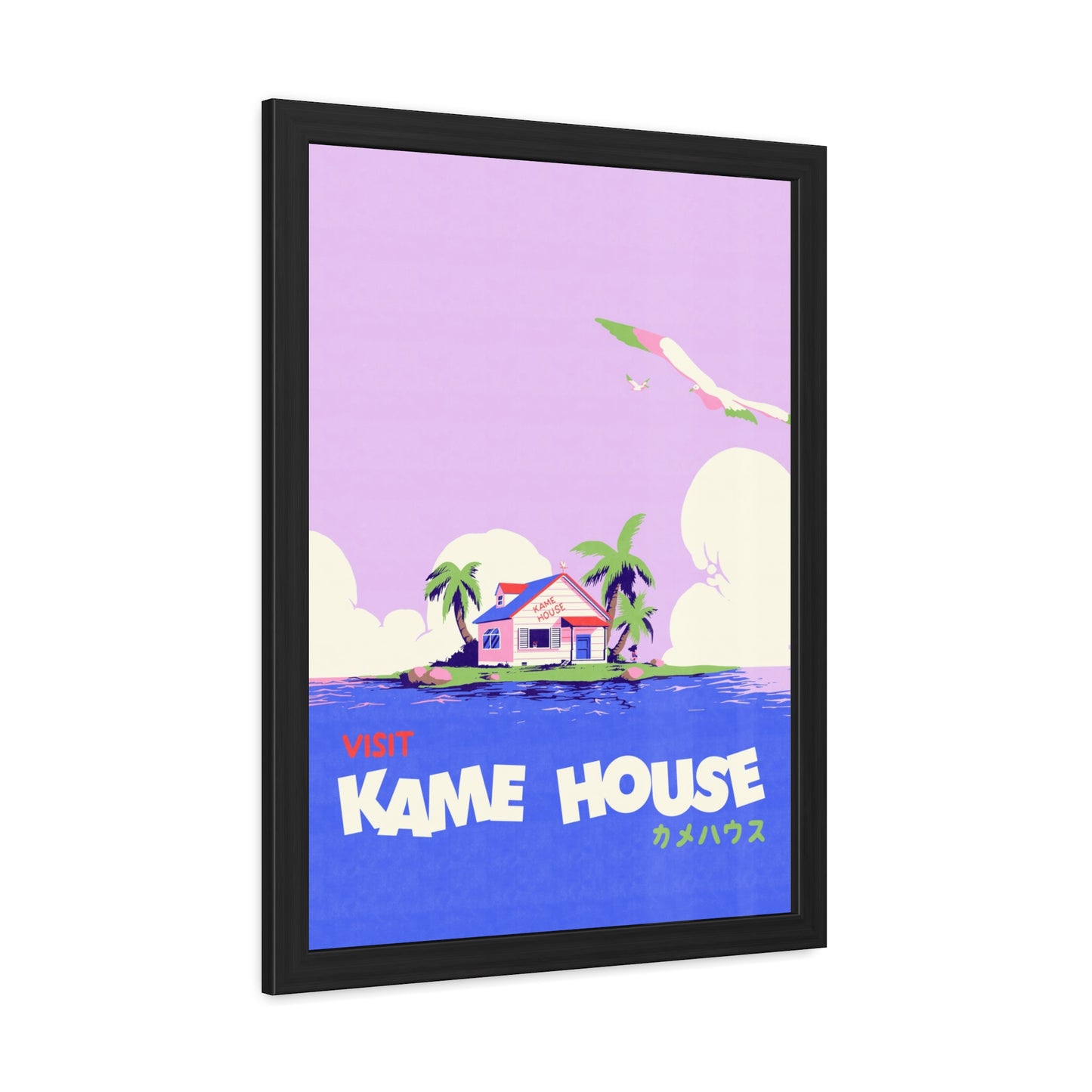 Visit Kame House Travel Poster (Framed)