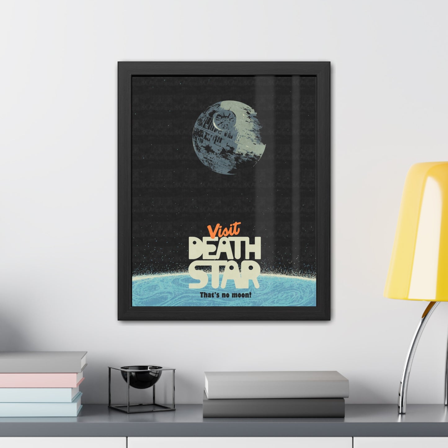 Visit Death Star Travel Poster (Framed)