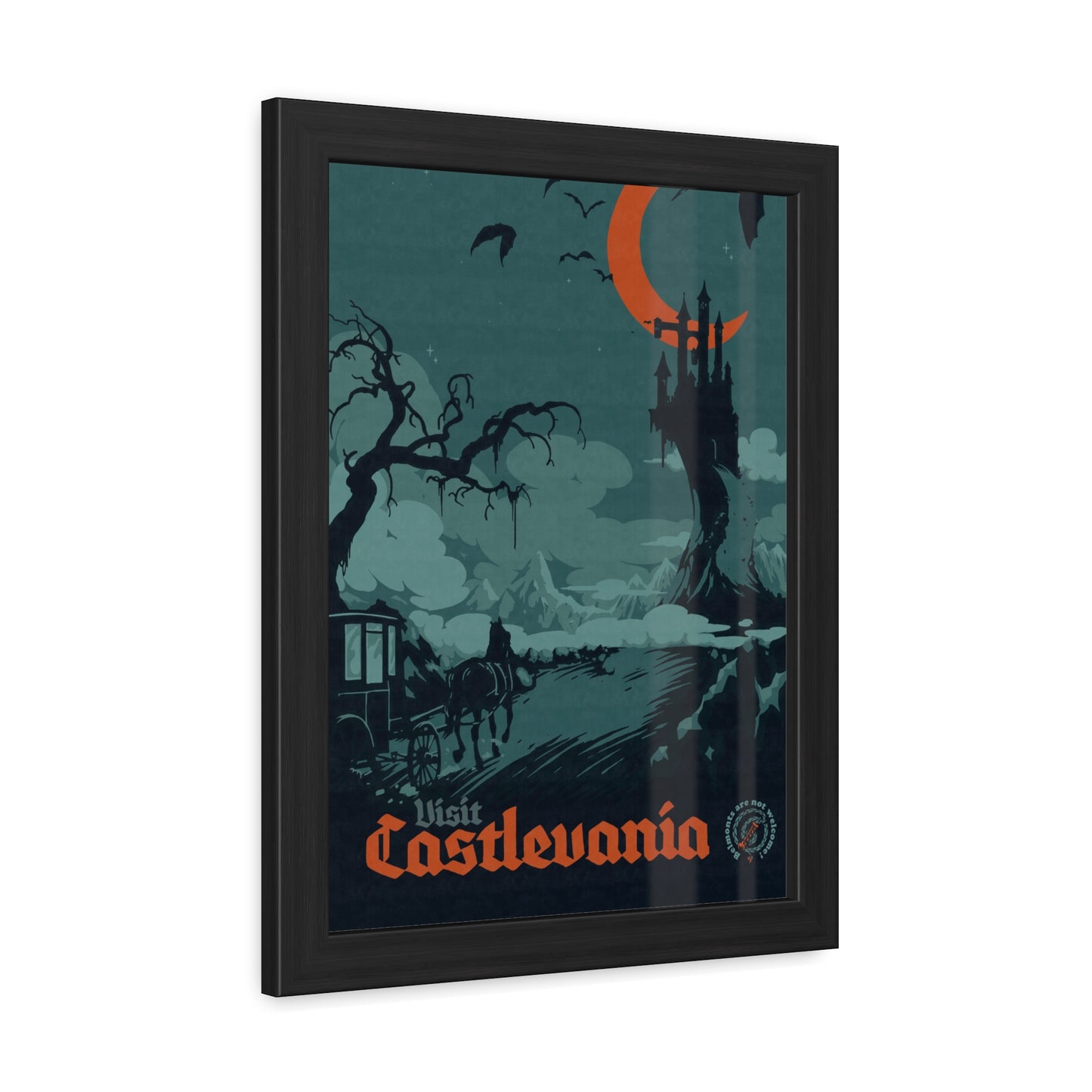 Visit Castlevania Travel Poster (Framed)