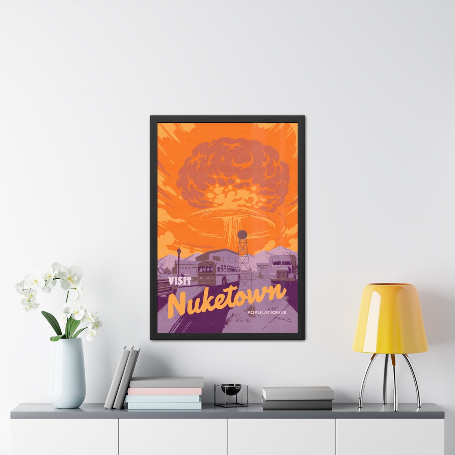 Visit Nuketown Travel Poster (Framed)