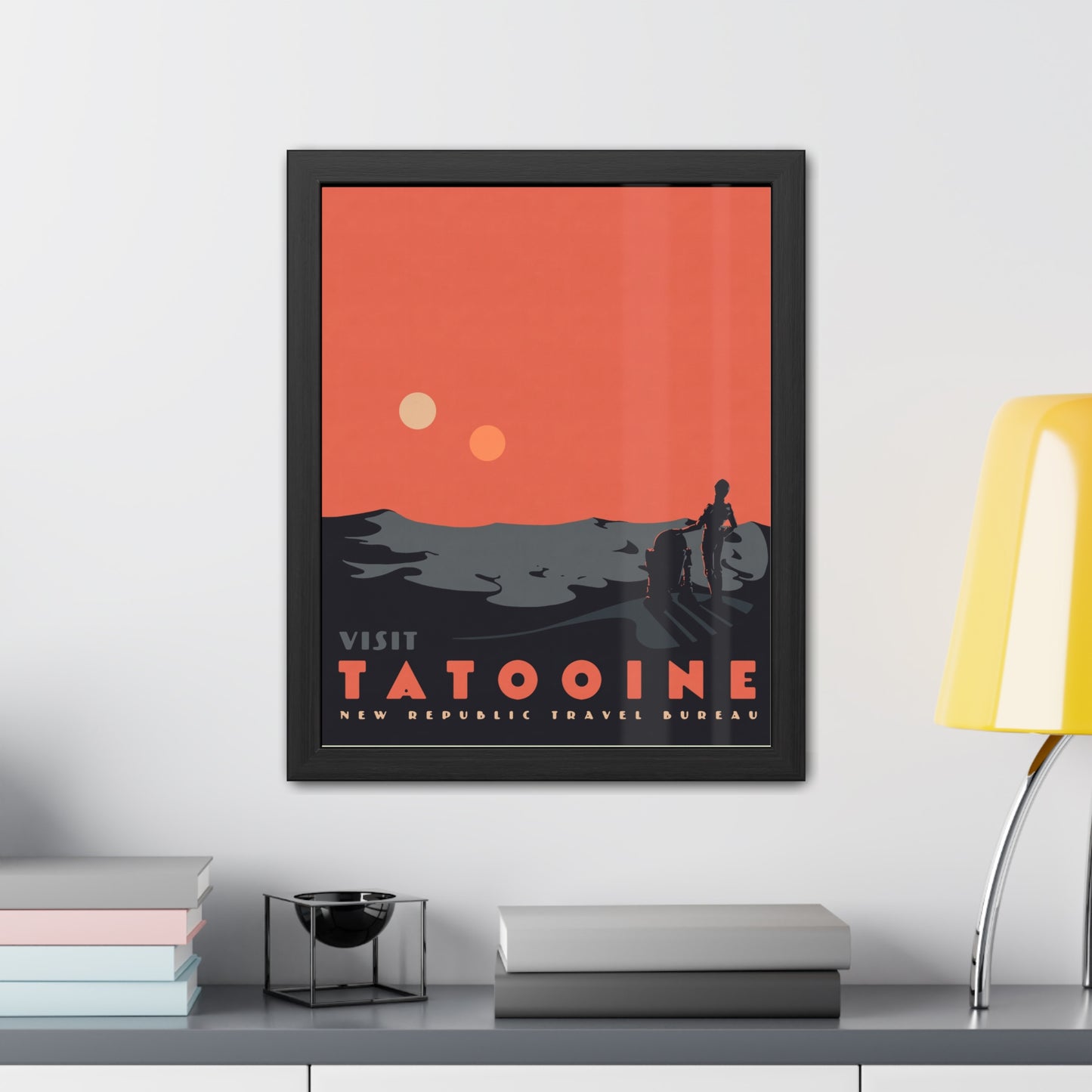 Visit Tatooine Travel Poster (Framed)