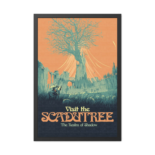 Visit The Scadutree Travel Poster (Framed)