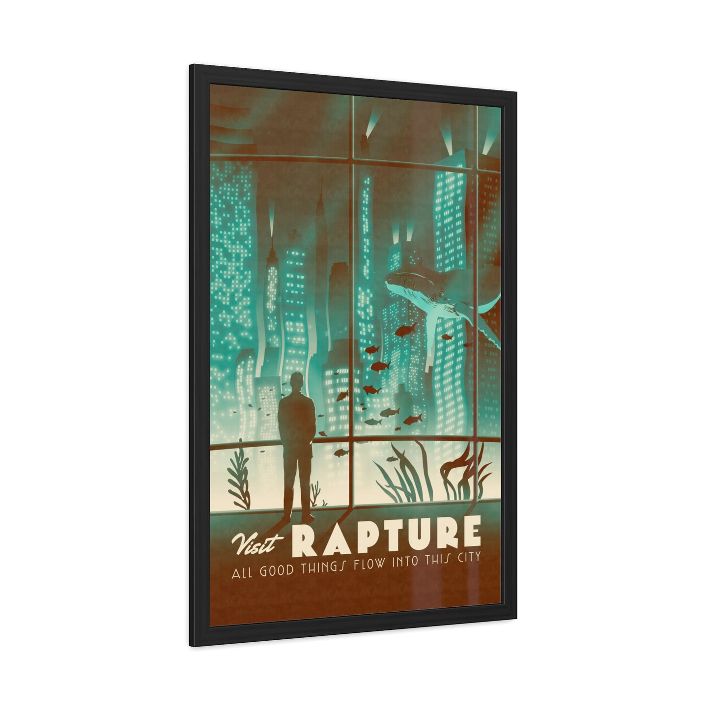 Visit Rapture Travel Poster (Framed)