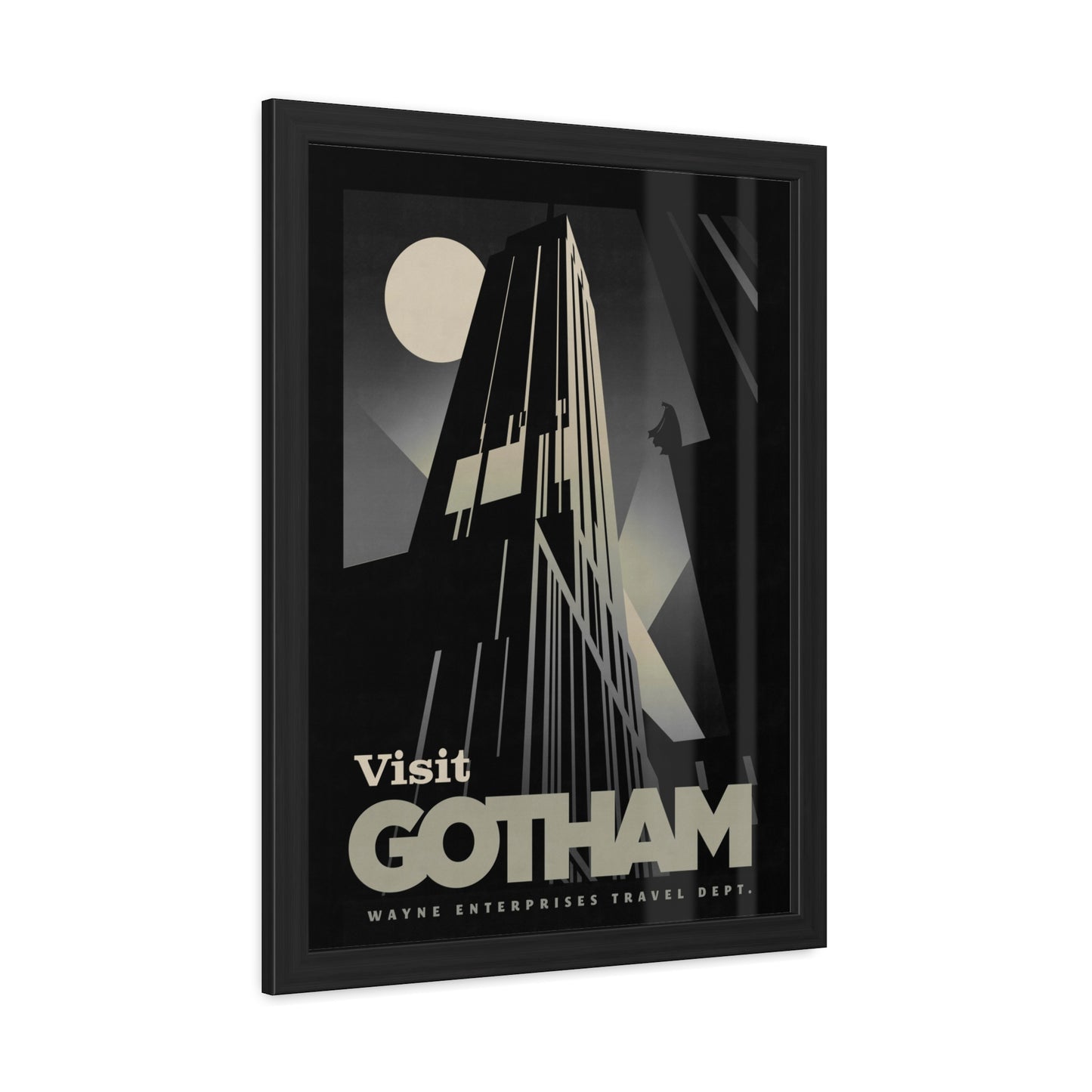Visit Gotham Travel Poster (Framed)