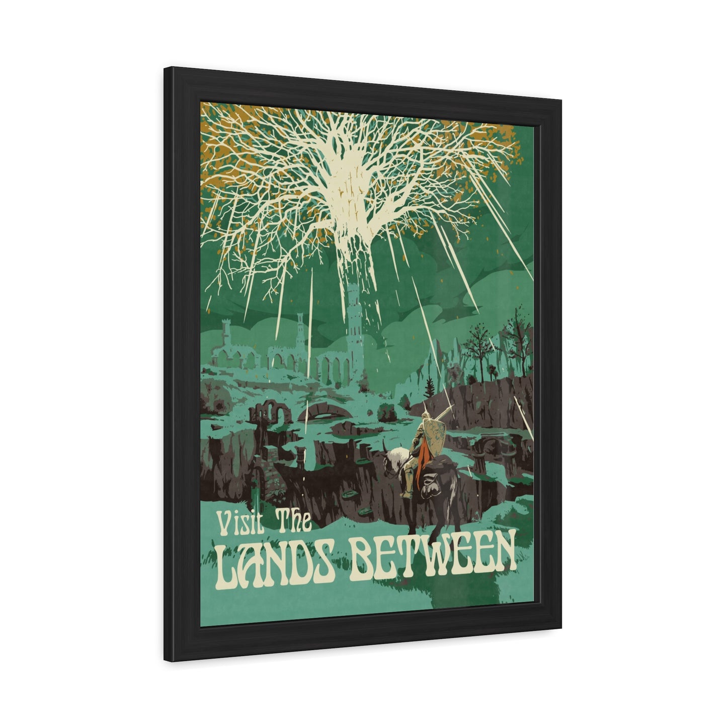 Visit The Lands Between Travel Poster (Framed)