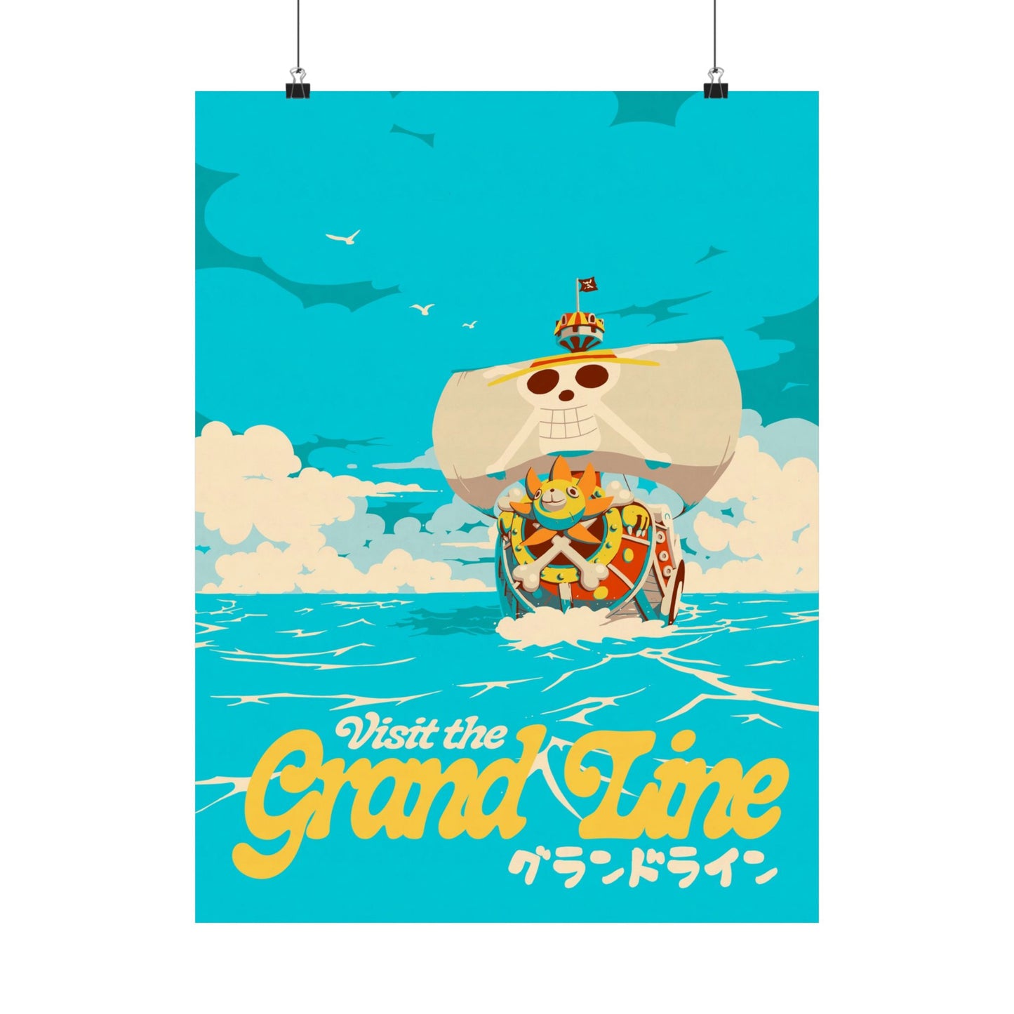 Visit The Grand Line Travel Poster