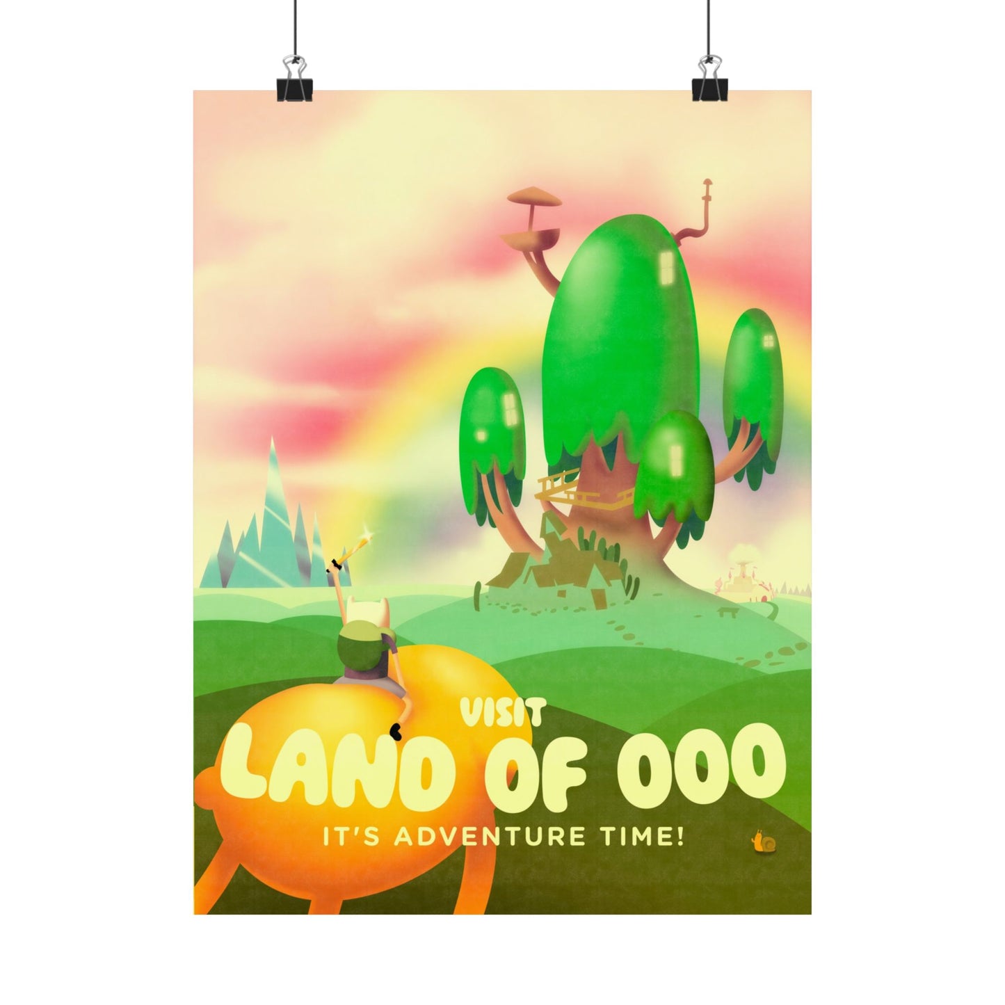 Visit The Land of Ooo Travel Poster